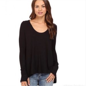 Free People Distressed Malibu Thermal Long Sleeve